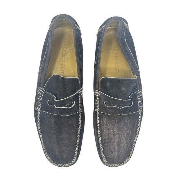 Billy Reid Suede Driver Loafers Navy Moc Toe Casual Mens US 11‎ Italy main image 12